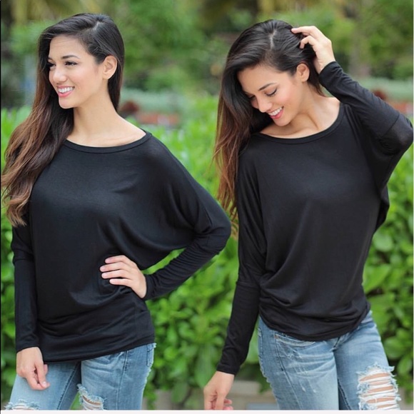 Classic dolman long sleeves top - Picture 4 of 5